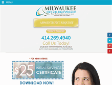 Tablet Screenshot of milwaukeefootspecialists.com